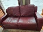 Lederen salon NATUZZI, Huis en Inrichting, Zetels | Zetels, Ophalen, Gebruikt, Leer, Rechte bank