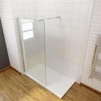 Nieuwe glazen douchewand 90 x 200 + profiel & stang, Nieuw, Douche, Ophalen of Verzenden, Chroom