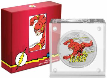 The Flash - Justice League 60th Anniversary - 1 Oz zilver beschikbaar voor biedingen