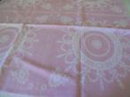 Roze tafelkleed Damast 1,40 x 1,80m, Ophalen of Verzenden, Zo goed als nieuw