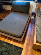 Lounge bed, Ophalen, Gebruikt, 75 tot 100 cm, Stof