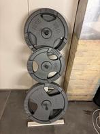 halterschijven + staander – gietijzer 90 kg, Sport en Fitness, Fitnessmaterialen, Ophalen, Gebruikt, Halterschijven