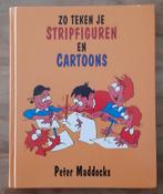 Zo teken je stripfiguren en cartoons, Boeken, Ophalen of Verzenden, Zo goed als nieuw, Tekenen en Schilderen, Peter Maddocks