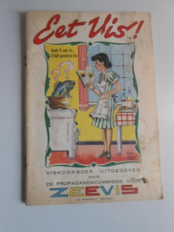 Viskookboekje " Eet vis " uit 1953 . Tekeningen van RAY MU beschikbaar voor biedingen