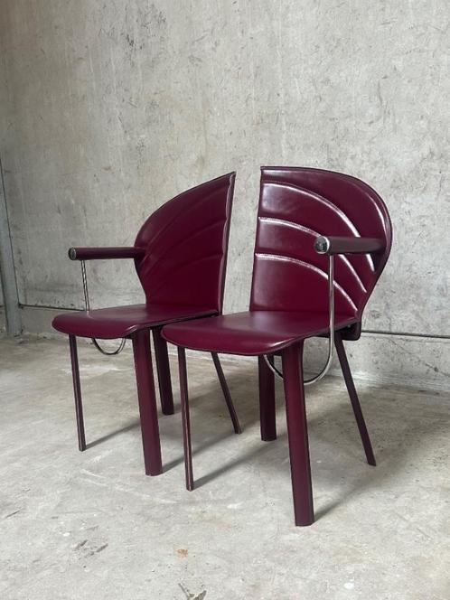 2 designstoelen MARIO MORBIDELLI, Antiek en Kunst, Antiek | Meubels | Stoelen en Sofa's, Ophalen