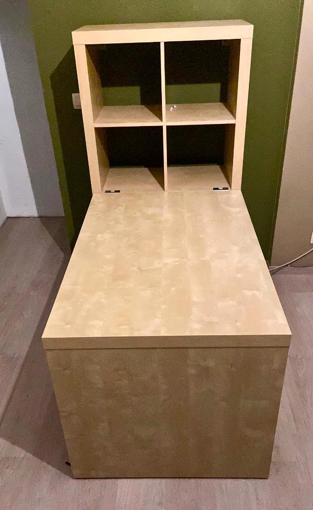 Ikea expedit vakjeskast met bureaublad, Maison & Meubles, Bureaux, Comme neuf, Bureau, Enlèvement