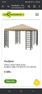 Paviljoen/Pergola Felino (zwart), Tuin en Terras, Nieuw, 2 meter of meer, Paviljoen, Minder dan 5 meter