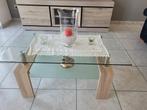 Table Salon Verre et bois Neuf. 55eur, Comme neuf, 50 à 100 cm, Rectangulaire, Moins de 50 cm