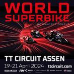 2 Tickets World Superbike in Assen - zat 20/4, Tickets en Kaartjes, Sport | Overige, April