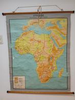 Oude schoolkaart afrika, Antiek en Kunst, Ophalen of Verzenden