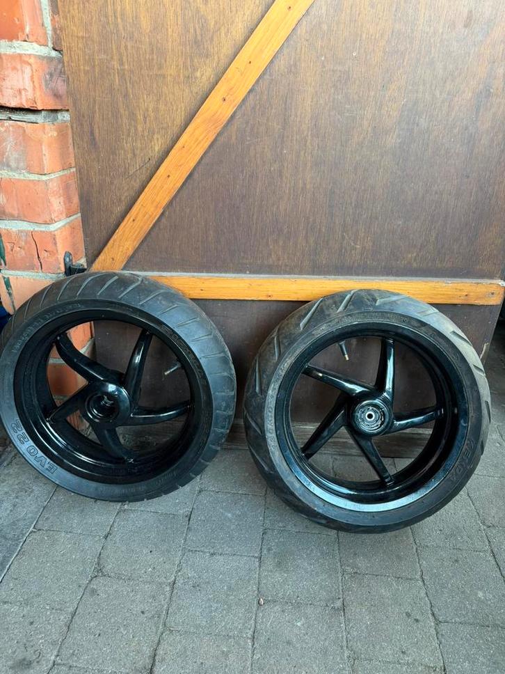 Aprilia SR50 velgenset DD Minarelli Horizontaal LC / AC DD, Fietsen en Brommers, Brommeronderdelen | Scooters, Aprilia, Ophalen