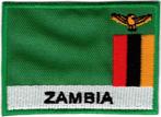 Zambia stoffen opstrijk patch embleem, Verzenden, Nieuw