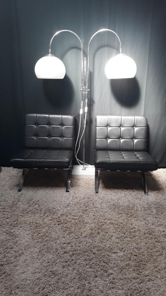 Walter Frey ' lobby chair '  1954   2x, Huis en Inrichting, Fauteuils, Gebruikt, Metaal, Ophalen