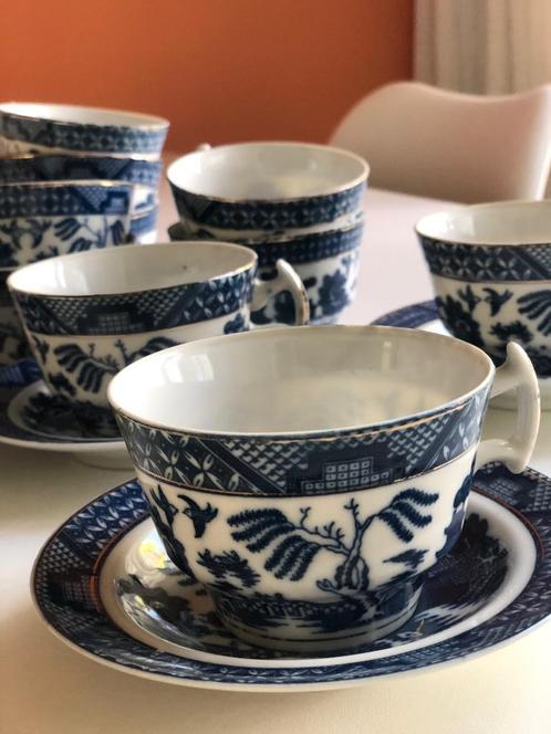 Koffie- of theeservies in Chinese porselein, Huis en Inrichting, Keuken | Servies, Gebruikt, Kop(pen) en/of Schotel(s), Overige stijlen