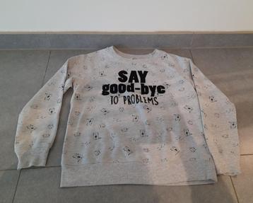 Grijze sweater Clockhouse Say Good-Bye beschikbaar voor biedingen
