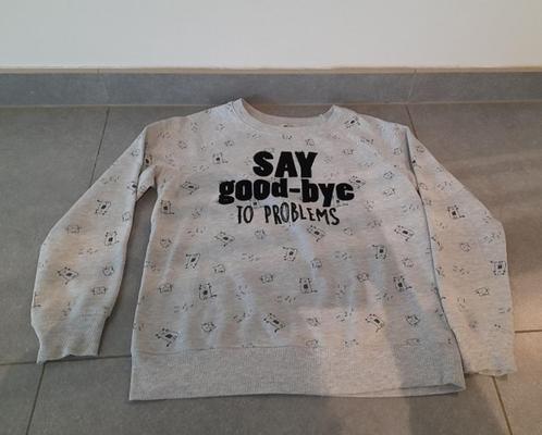 Grijze sweater Clockhouse Say Good-Bye, Kleding | Dames, Truien en Vesten, Zo goed als nieuw, Maat 38/40 (M), Grijs, Ophalen of Verzenden