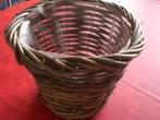 Panier cache Pot  Vintage., Maison & Meubles, Enlèvement ou Envoi, Rond, Osier, Panier