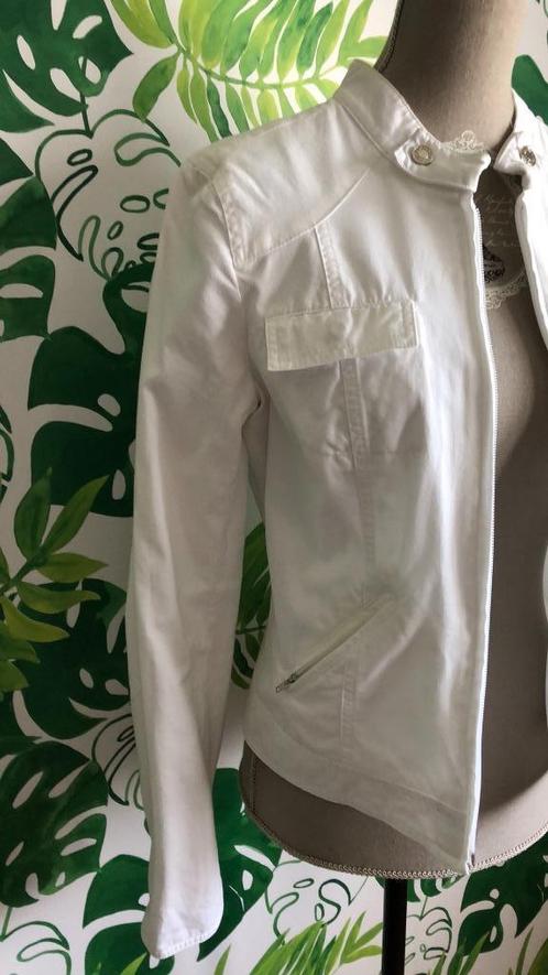 sportief wit jasje - Mer Du Nord - 36, Kleding | Dames, Jasjes, Kostuums en Pakken, Zo goed als nieuw, Jasje, Maat 36 (S), Wit