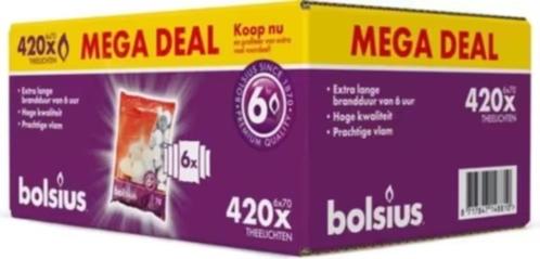 Bolsius theelichten grote doos met 420 stuks, Maison & Meubles, Accessoires pour la Maison | Bougeoirs & Bougies, Neuf, Bougie