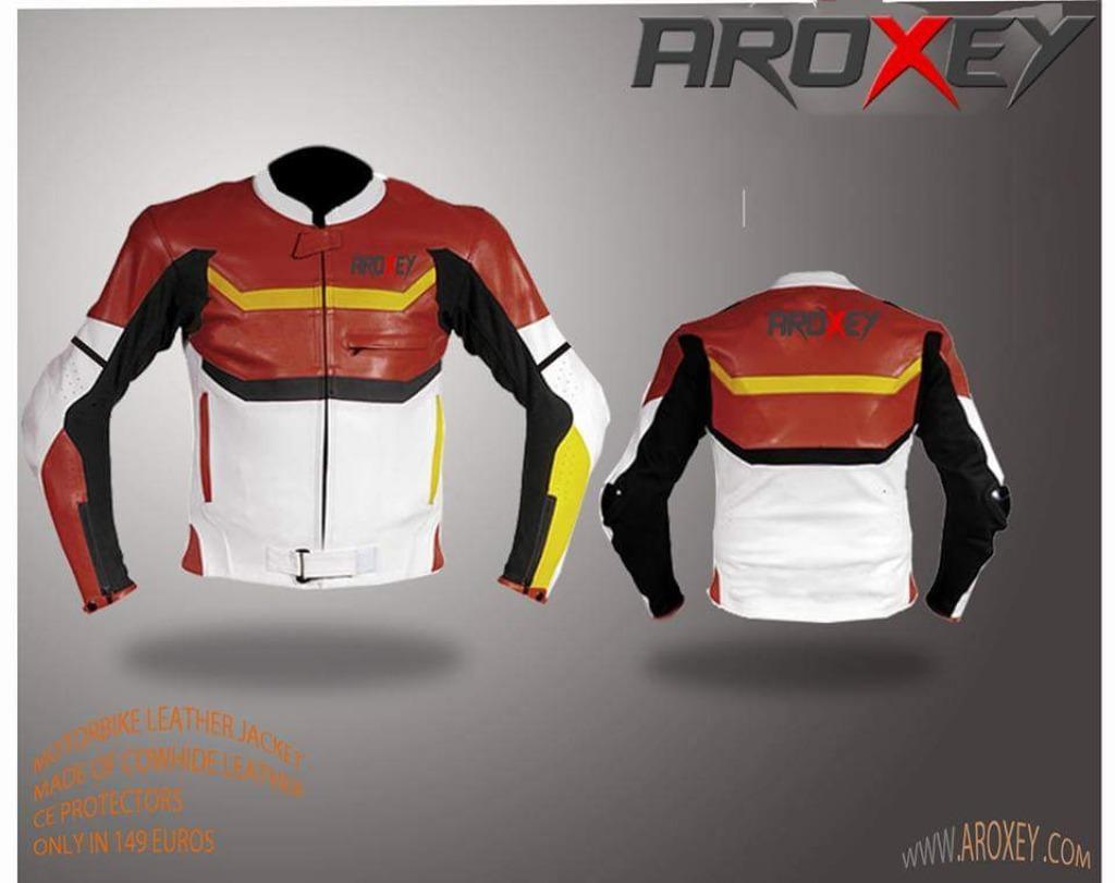 ② Veste Moto en Cuir détachables approuvé CE Neuf taille M