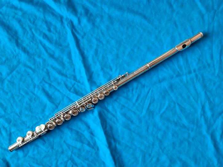 Philip Hammig volledig zilveren dwarsfluit, Muziek en Instrumenten, Blaasinstrumenten | Dwarsfluiten en Piccolo's, Dwarsfluit