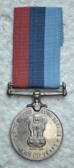 Medaille, India 20 Year Long Service Medal (1971), Op naam,, Ophalen of Verzenden, Landmacht, Lintje, Medaille of Wings