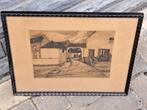 Gravure signe Hector Louis goffint, Antiek en Kunst, Ophalen of Verzenden