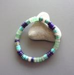 Bracelet surfeur amérindien en rondelles lapis et aventurine, Bijoux, Sacs & Beauté, Bracelets, Enlèvement ou Envoi, Avec pierre précieuse