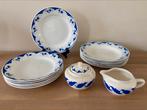 Boch Blauw soepborden gewone borden, melk en suiker, Antiek en Kunst, Ophalen of Verzenden