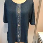 Jeans blouse met broderie, Star Ferry, L, Ophalen of Verzenden, Zo goed als nieuw, Maat 42/44 (L)