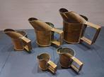oude maatbekers van groot naar klein...ge-eikt, Antiek en Kunst, Ophalen of Verzenden