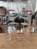 5 anciens verres à bière HAPKIN, Verzamelen, Biermerken, Ophalen of Verzenden, Nieuw, Glas of Glazen, Overige merken
