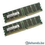 2 x RAM DDR2 PC2-3200 CL3 de 512 Mo de Samsung, Desktop, DDR2, Enlèvement ou Envoi