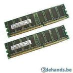 2 x Samsung 512mb pc2-3200 CL3 DDR2 Ram, Computers en Software, RAM geheugen, Ophalen of Verzenden, DDR2, Desktop
