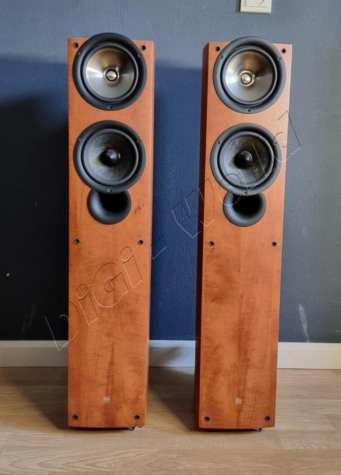 KEF IQ5SE -Special Edison/Second Edison in kersenhout, Audio, Tv en Foto, Luidsprekerboxen, Zo goed als nieuw, Front, Rear of Stereo speakers