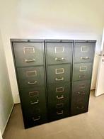 vintage archiefkasten, Huis en Inrichting, Kasten | Roldeurkasten en Archiefkasten, Ophalen, Minder dan 50 cm, 100 tot 150 cm