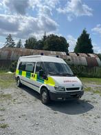 Ford transit ambulance te koop. 52000km!, Voorwielaandrijving, Lederen bekleding, Wit, Leder