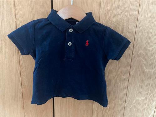 Blauwe polo Ralph Lauren met leuk broekje Blablabla, Kinderen en Baby's, Babykleding | Maat 68, Zo goed als nieuw, Jongetje, Setje