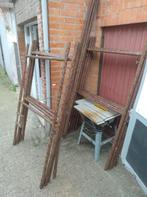 Stelling 21m2, Doe-het-zelf en Bouw, Steigers, Ophalen, Gebruikt, Gevelsteiger, 5 meter of hoger