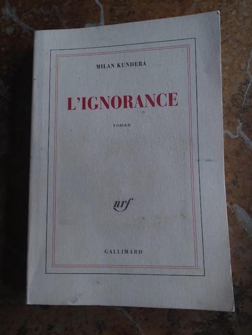 L'ignorance Milan Kundera, Livres, Littérature, Utilisé, Belgique, Enlèvement ou Envoi
