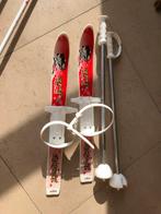 Plastic ski’s met binding over schoenen en skistokken, Ski, Moins de 100 cm, Enlèvement, Utilisé