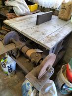 Werkbank met slijper en houtzaag, Doe-het-zelf en Bouw, Werkbanken, Ophalen