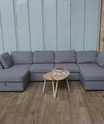 GRATIS LEVERING| Grijze U-zetel, Huis en Inrichting, Ophalen, 300 cm of meer, Zo goed als nieuw, Vierpersoons of meer
