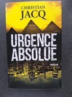 Urgence absolue - Christian Jacq, Comme neuf, Christian Jacq, Europe autre, Enlèvement ou Envoi