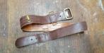 Ceinturon militaire officier cuir Fr Belge WW2, Verzenden