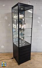Professionele winkelvitrine / vitrinekast met laden – SDB, Met deur(en), Zo goed als nieuw, Glas, Industrieel / minimalistisch