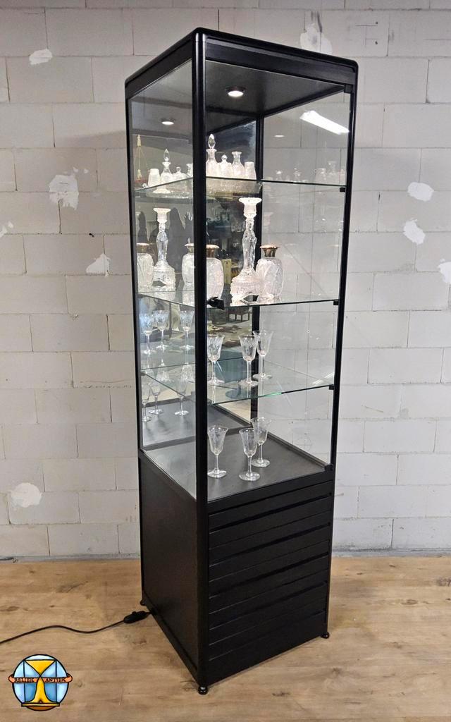 Professionele winkelvitrine / vitrinekast met laden – SDB, Huis en Inrichting, Kasten | Vitrinekasten, Zo goed als nieuw, 150 tot 200 cm