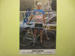 wielerkaart 1980 team splendor johan de muynck  signe, Comme neuf, Envoi