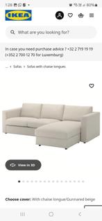 Sofa, Ophalen, Hout, 125 tot 150 cm, Zo goed als nieuw