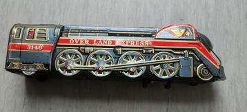 Train Overland Express 3140 Tin Toy vintage 